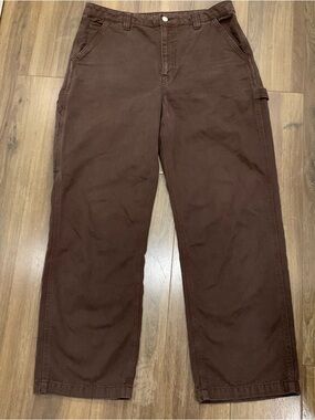 TNA 100% cotton women’s  Cargo Pants in Dark Brown size 12 with 29” inseam